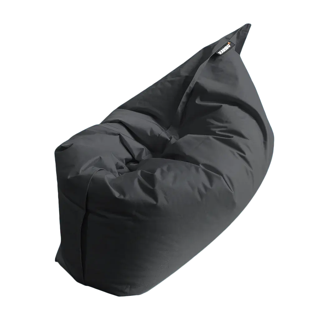 Bean bag extérieur noir 70 x 55 po